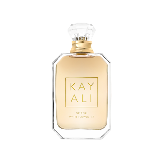Kayali perfume bottle on a white background