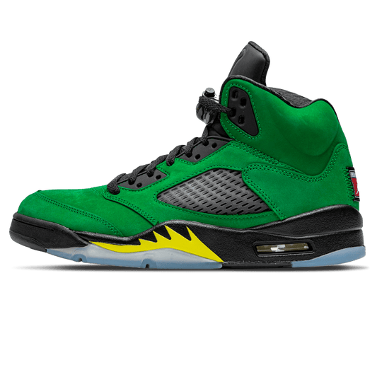 Air Jordan 5 'Apple Green Oregon'