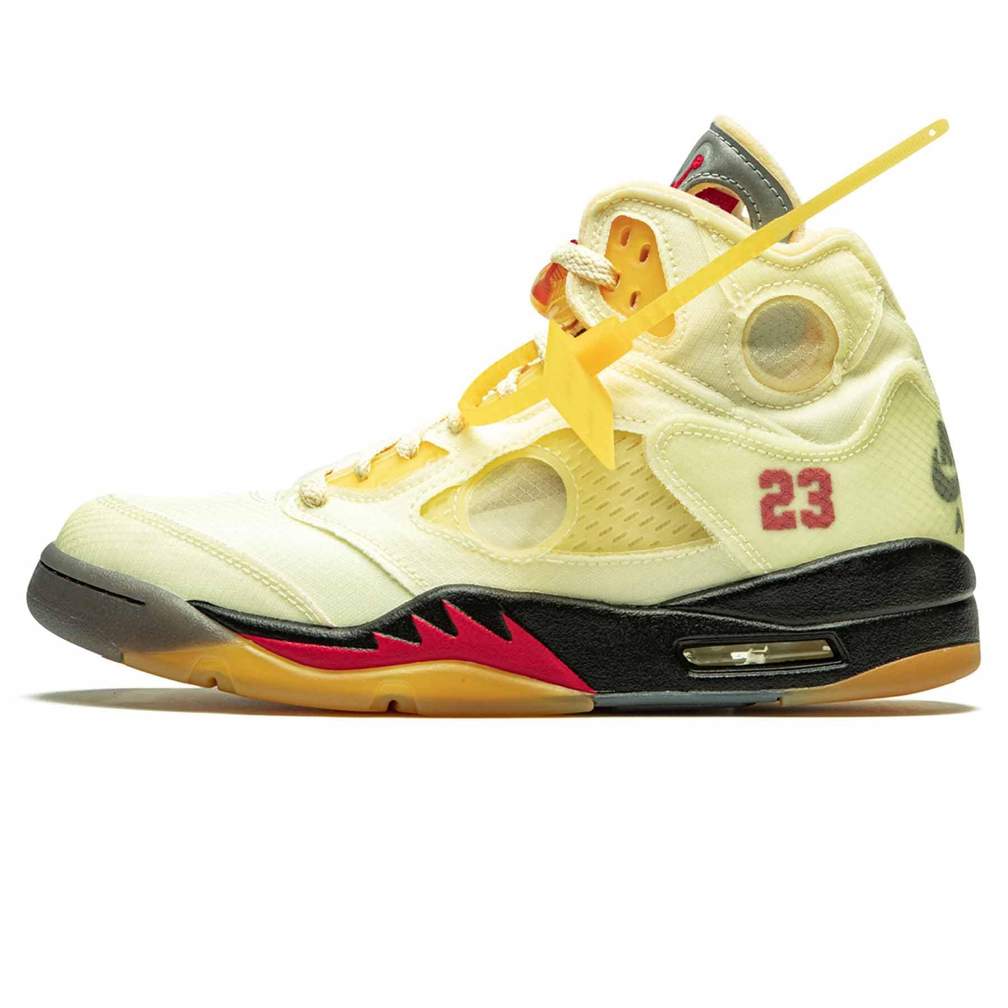 Air Jordan 5 x Off-White 'Sail'