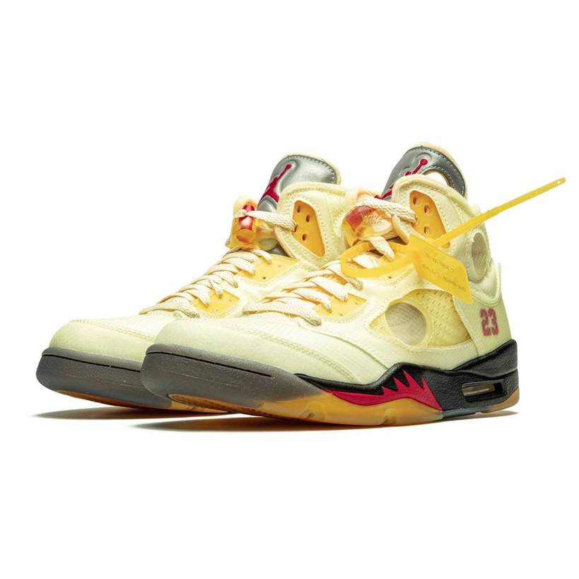 Air Jordan 5 x Off-White 'Sail'