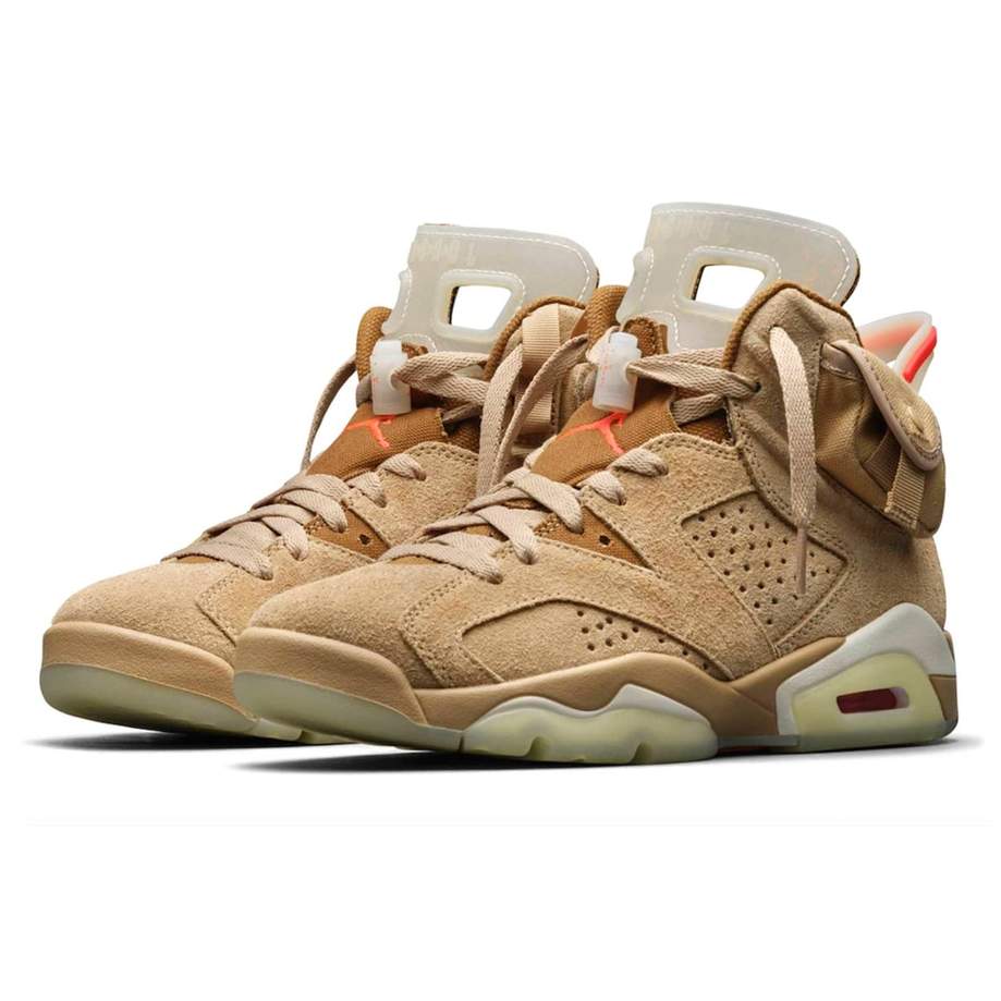Air Jordan 6 x Travis Scott 'British Khaki'